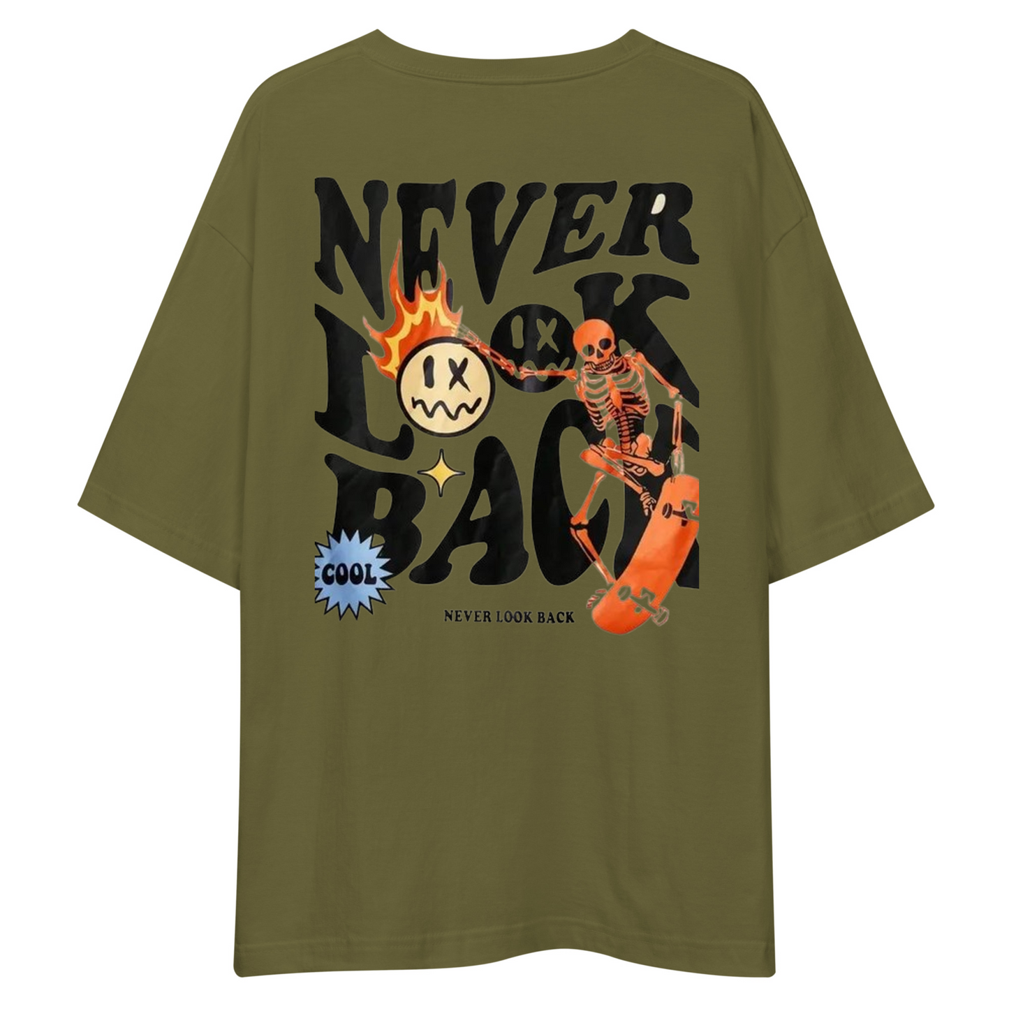 Never Look Back Skeleton Drop Shoulder