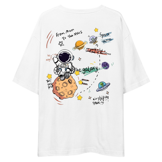 From Moon to Mars Unisex Oversized Drop Shoulder | AstroTales Tee