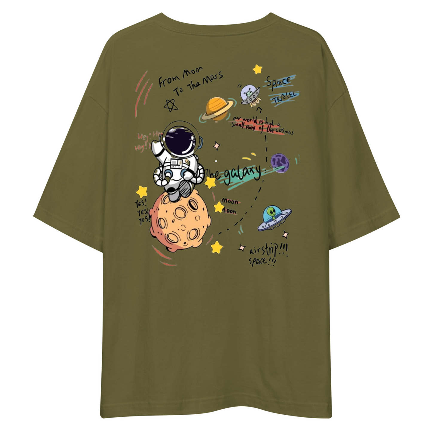 From Moon to Mars Unisex Oversized Drop Shoulder | AstroTales Tee