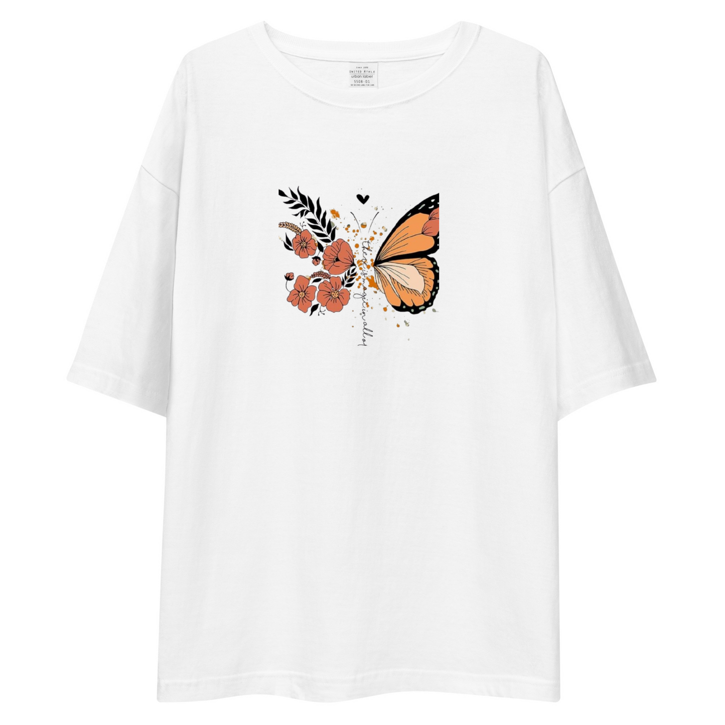Never Hide Your Wings Unisex Oversized T-Shirt Drop Shoulder