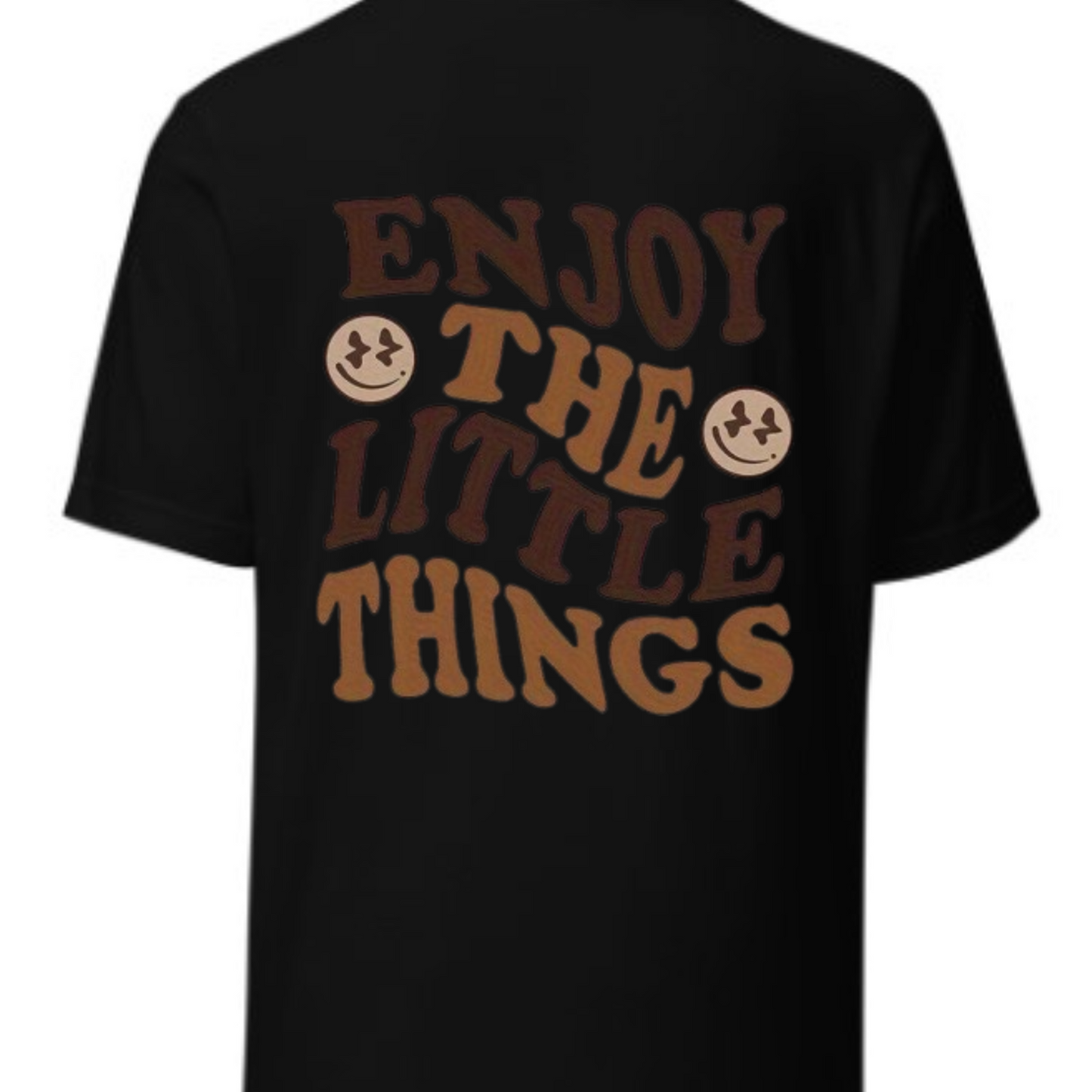 Casual Fitted Crew Neck Short Sleeve T-Shirt With Twisted Letter & Smile Face