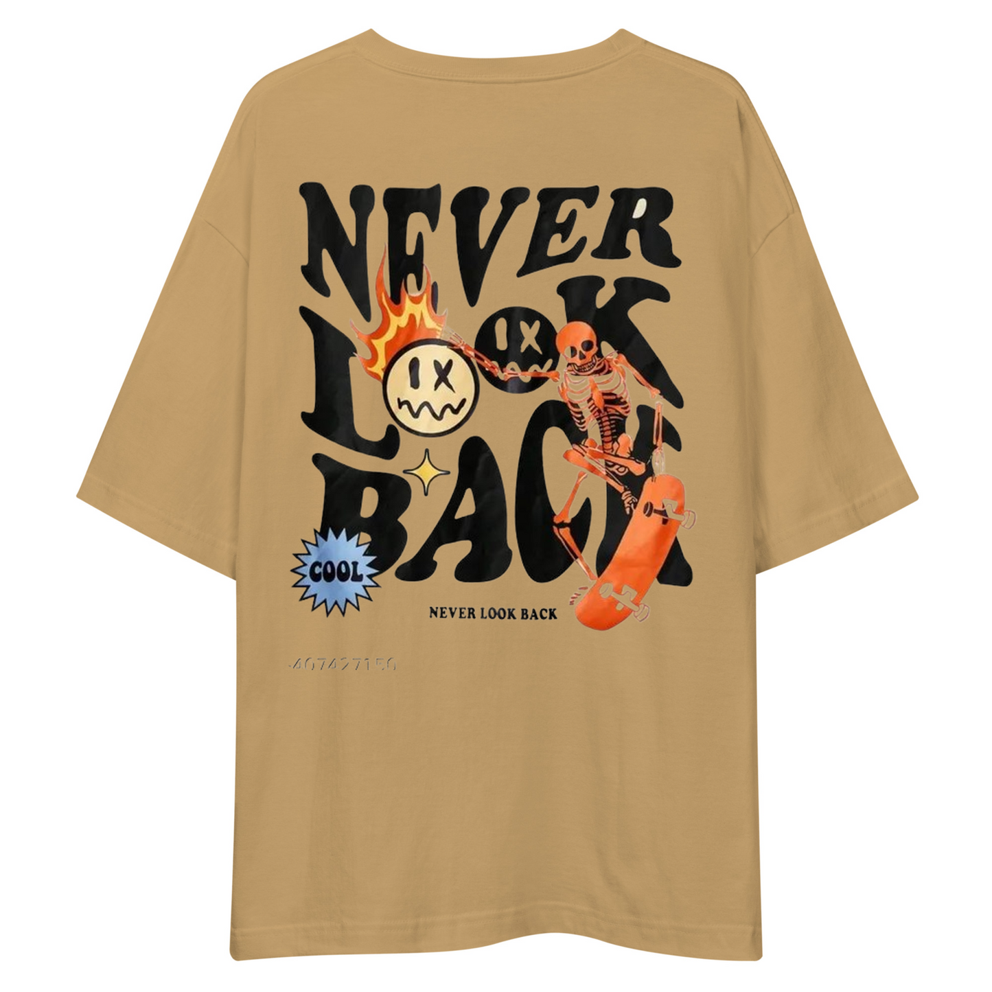 Never Look Back Skeleton Drop Shoulder