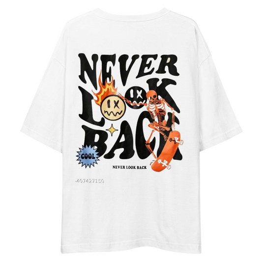 Never Look Back Skeleton Drop Shoulder