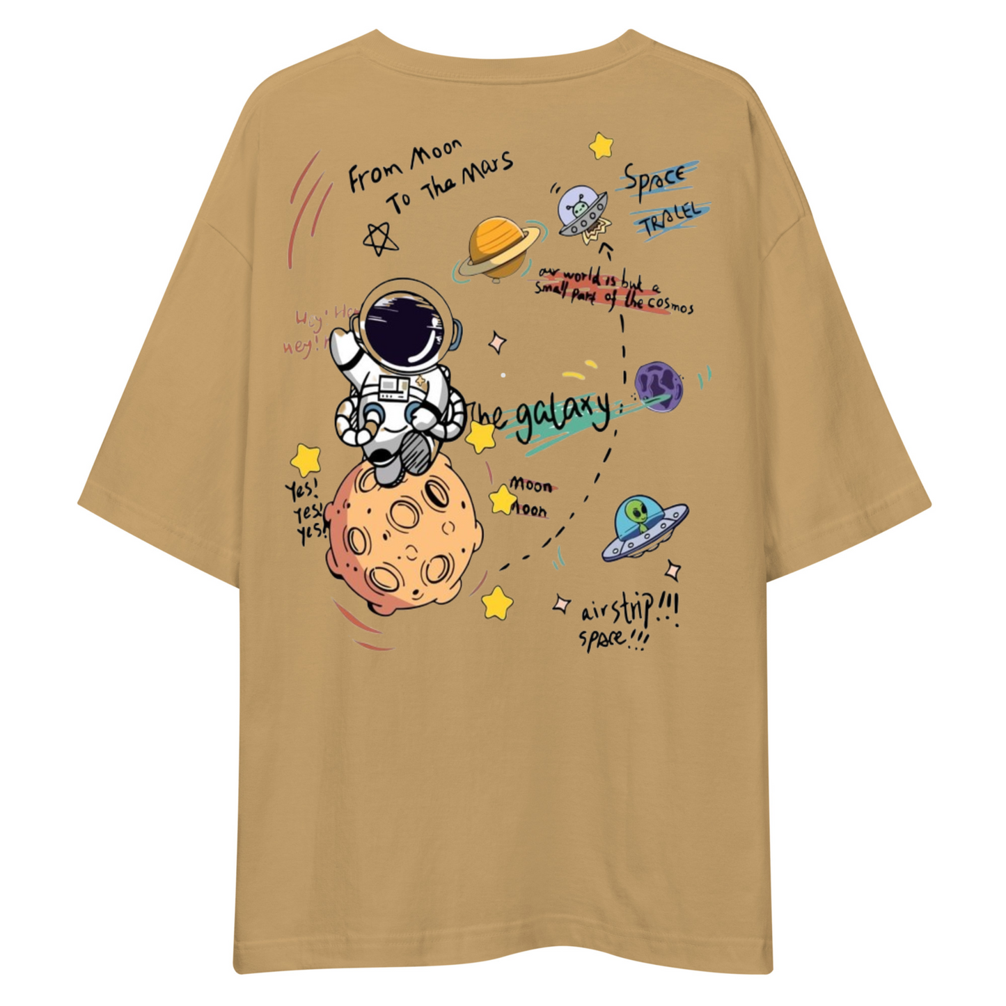 From Moon to Mars Unisex Oversized Drop Shoulder | AstroTales Tee