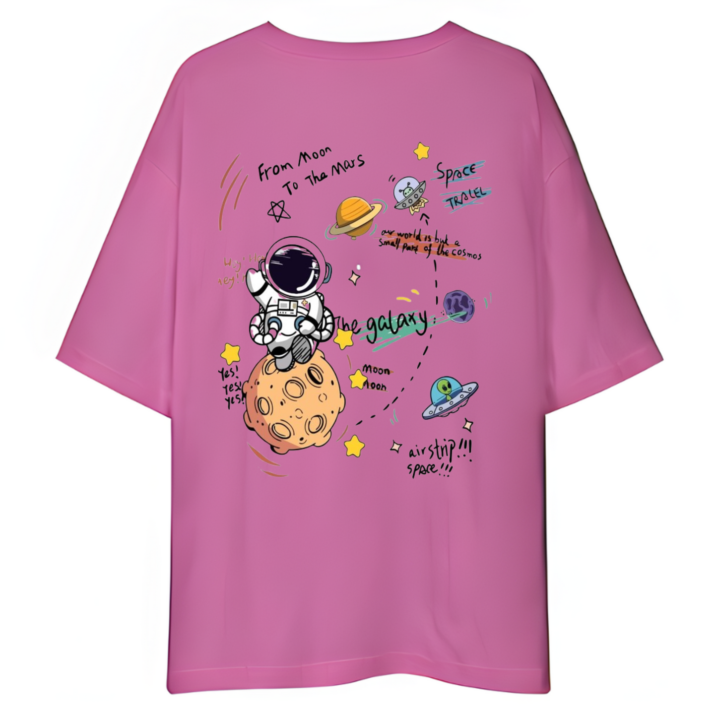 From Moon to Mars Unisex Oversized Drop Shoulder | AstroTales Tee